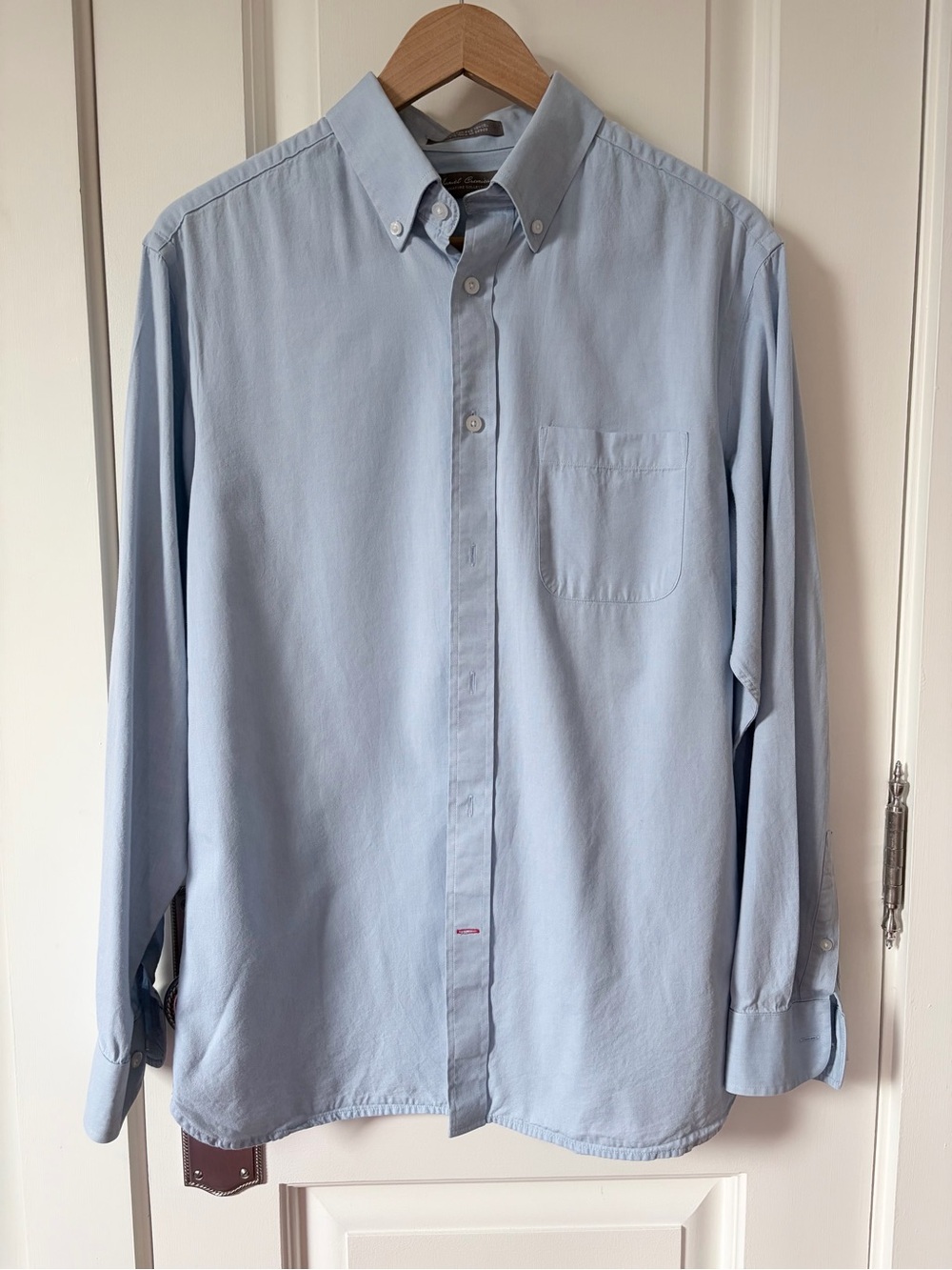 Daniel Cremieux Signature Collection Men’s Light Blue Shirt M, Tencel, EUC